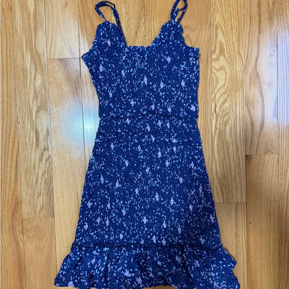 Aqua Blue Smocked Dress